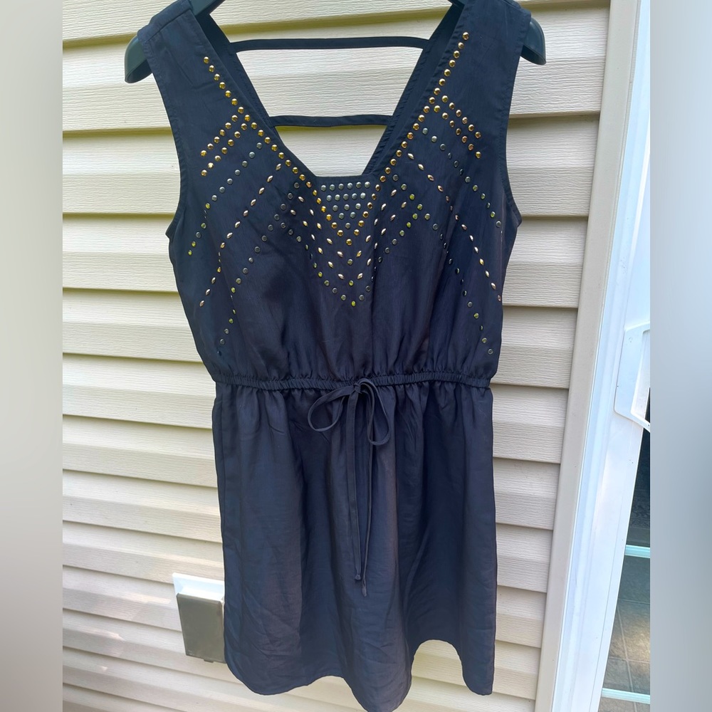 Black Dress with Studs